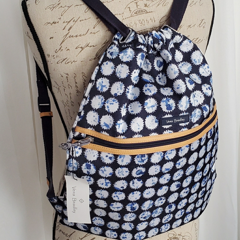 Vera Bradley Lighten Up Backsack NWT